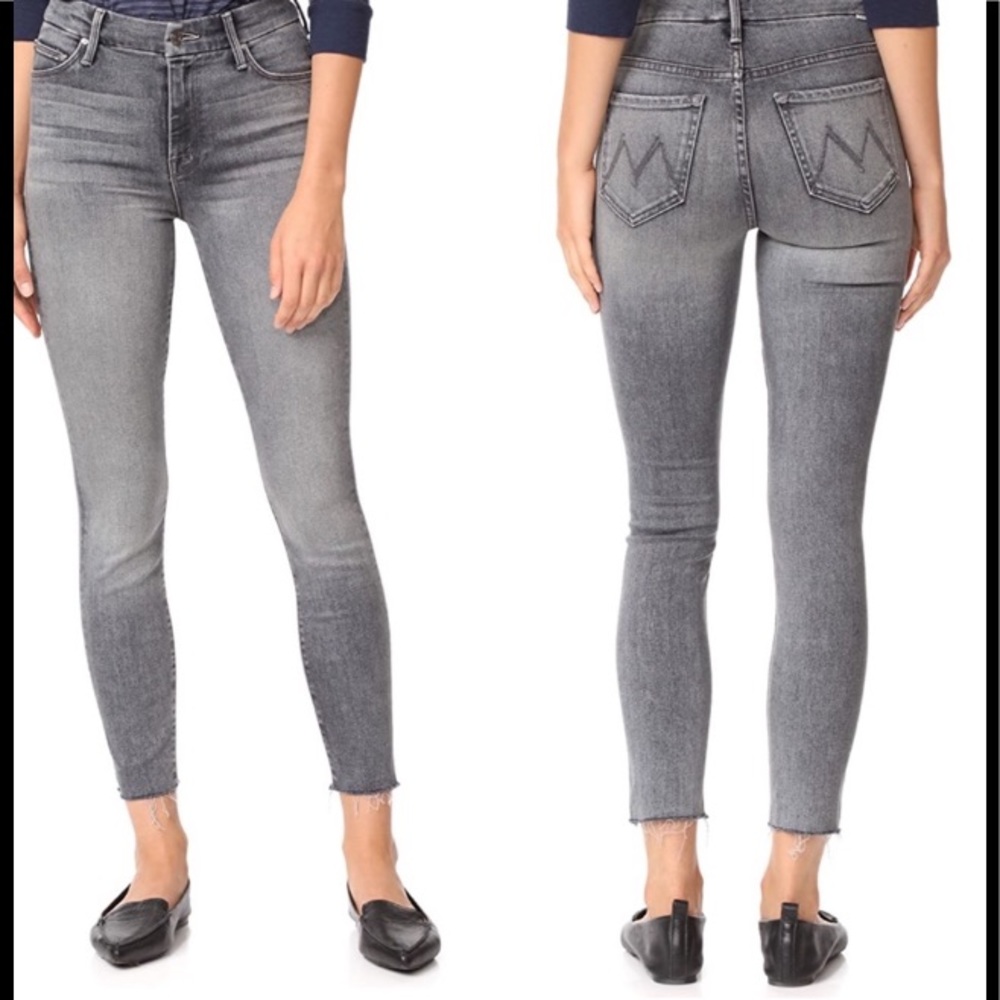 Mother High Waisted Looker Ankle Fray Huntress 29